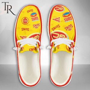 AFL Gold Coast Suns Custom Name Hey Dude Shoes