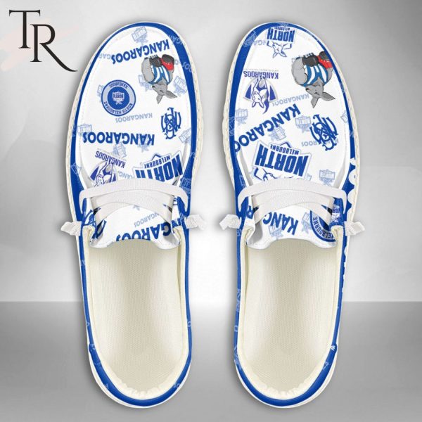 AFL North Melbourne Kangaroos Custom Name Hey Dude Shoes