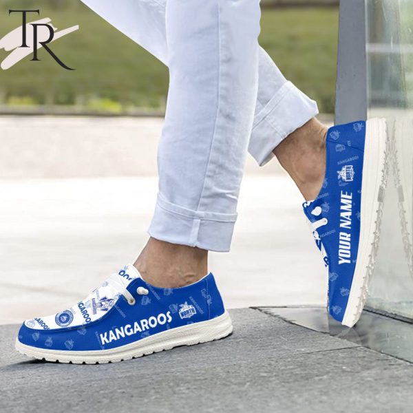 AFL North Melbourne Kangaroos Custom Name Hey Dude Shoes