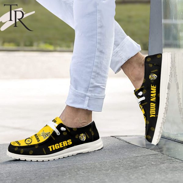 AFL Richmond Tigers Custom Name Hey Dude Shoes