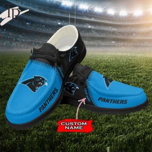 Personalized NFL Carolina Panthers Custom Name Hey Dude Shoes
