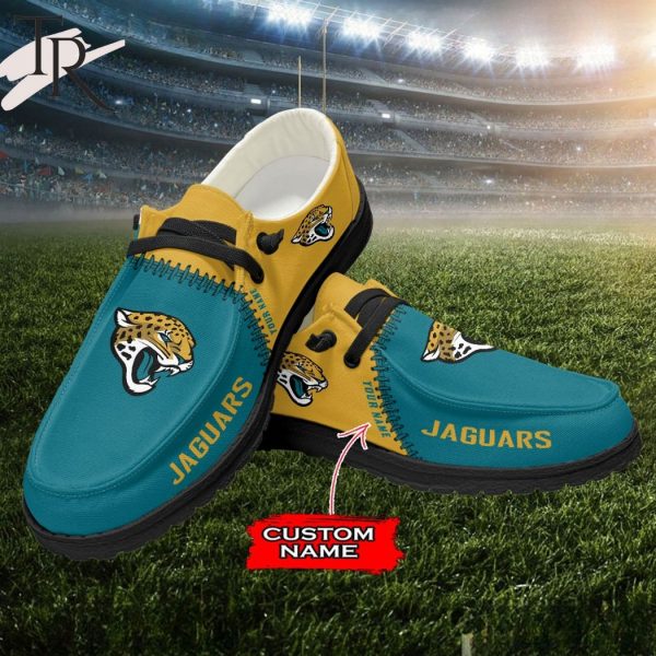 Personalized NFL Jacksonville Jaguars Custom Name Hey Dude Shoes