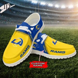 Personalized NFL Los Angeles Rams Custom Name Hey Dude Shoes
