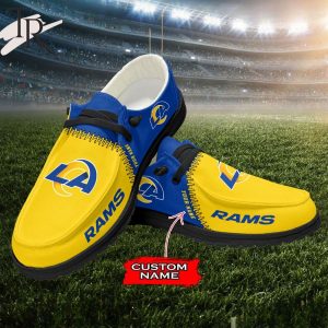 Personalized NFL Los Angeles Rams Custom Name Hey Dude Shoes