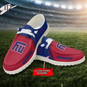 Personalized NFL New York Giants Custom Name Hey Dude Shoes