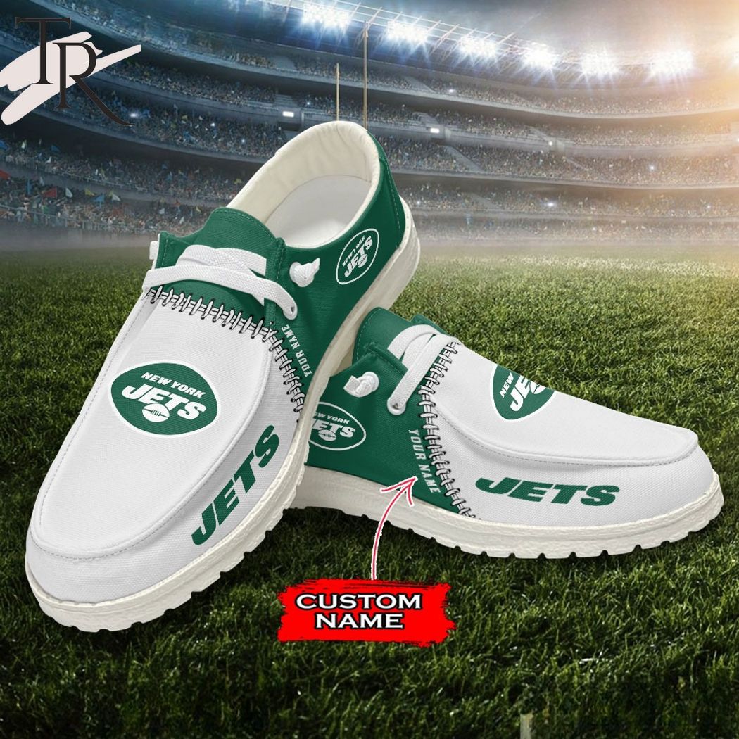 Custom Name New York Jets NFL Logo New Add Max Soul Shoes Men