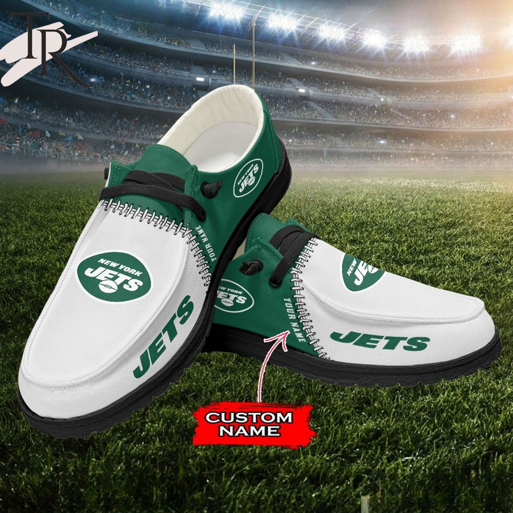 Custom Number And Name NFL New York Jets Logo Hello Kitty Baseball