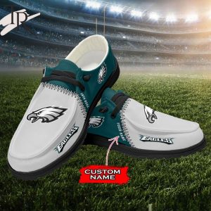 Personalized NFL Philadelphia Eagles Custom Name Hey Dude Shoes