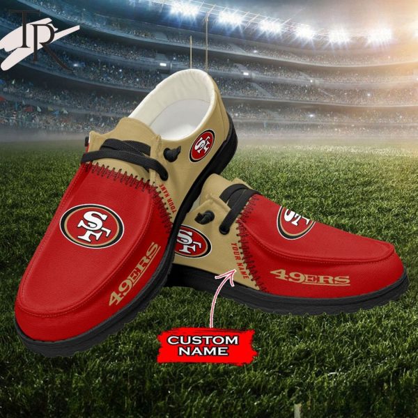 Personalized NFL San Francisco 49ers Custom Name Hey Dude Shoes