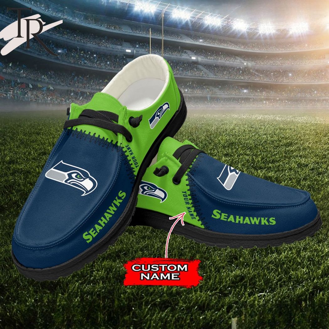 Seattle seahawks Personalized NFL Swoosh Pattern Jersey Baseball