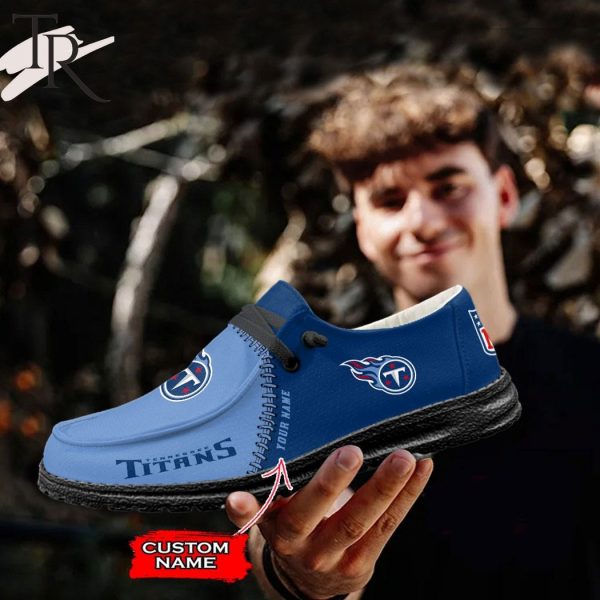 Personalized NFL Tennessee Titans Custom Name Hey Dude Shoes