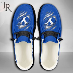 Personalized NCAA BYU Cougars Broken Wall Hey Dude Shoes
