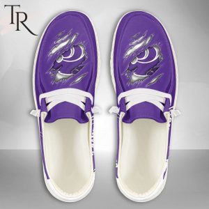 Personalized NCAA Kansas State Wildcats Broken Wall Hey Dude Shoes