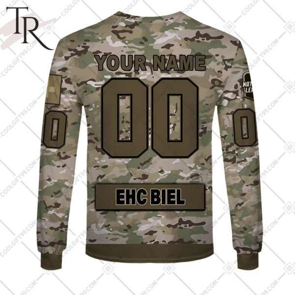Personalized NL Hockey EHC Biel Home jersey Style Hoodie