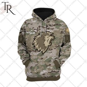 Personalized NL Hockey Lausanne HC Army Camo Style Hoodie