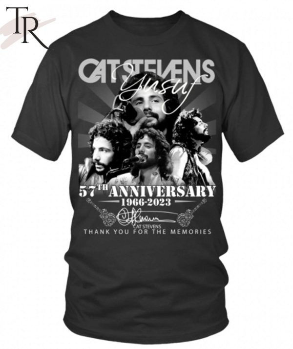 Cat Stevens 57th Anniversary 1966 – 2023 Thank You For The Memories Unisex T-Shirt