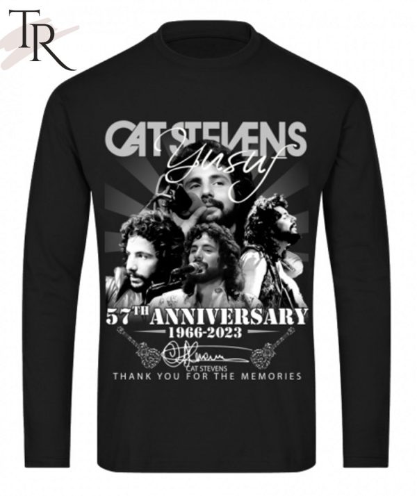 Cat Stevens 57th Anniversary 1966 – 2023 Thank You For The Memories Unisex T-Shirt