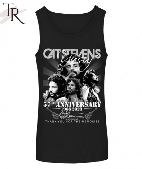 Cat Stevens 57th Anniversary 1966 – 2023 Thank You For The Memories Unisex T-Shirt