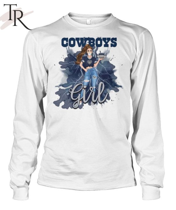 This Girl Loves Her Cowboys Football - Dallas Cowboys - T-Shirt