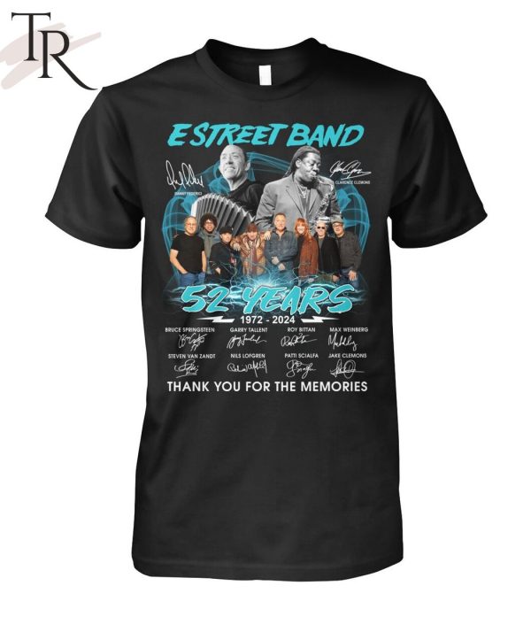 E Street Band 52 Years 1972 – 2024 Thank You For The Memories Unisex T-Shirt