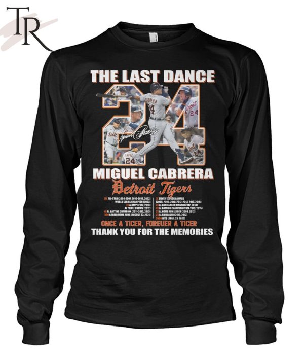 HOT Miguel Cabrera Detroit Tigers Team Name & Number T-Shirt Baseball  Gift Fan