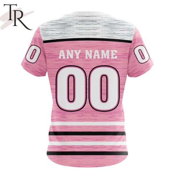 Personalized NHL Anaheim Ducks Special Pink Fight Breast Cancer Design Hoodie