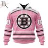Personalized NHL Arizona Coyotes Special Pink Fight Breast Cancer Design Hoodie