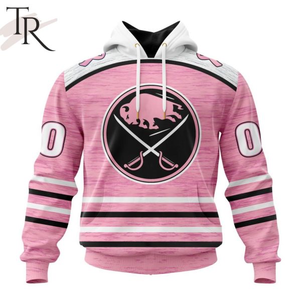 Personalized NHL Buffalo Sabres Special Pink Fight Breast Cancer Design Hoodie