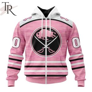 Personalized NHL Buffalo Sabres Special Pink Fight Breast Cancer Design Hoodie