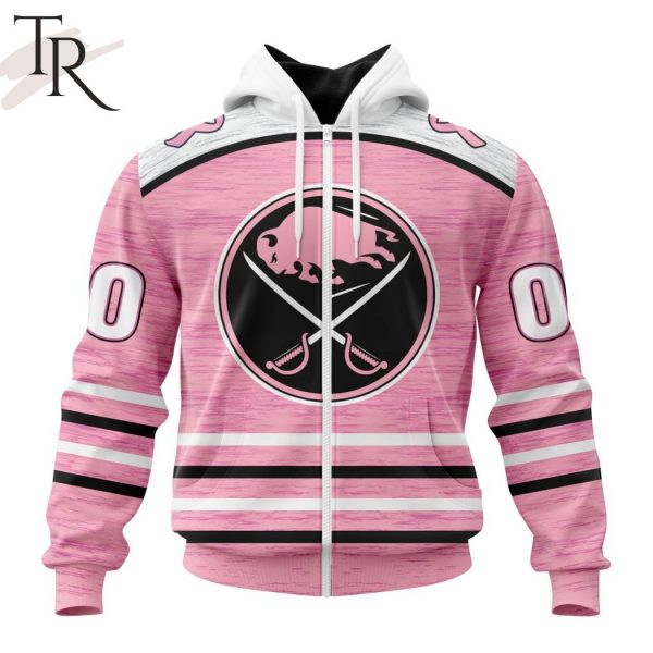 Personalized NHL Buffalo Sabres Special Pink Fight Breast Cancer Design Hoodie