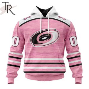 Personalized NHL Carolina Hurricanes Special Pink Fight Breast Cancer Design Hoodie