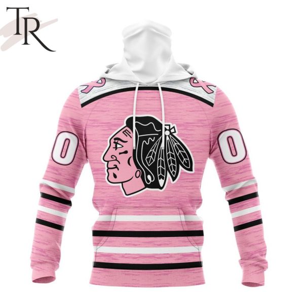 Personalized NHL Chicago Blackhawks Special Pink Fight Breast Cancer Design Hoodie