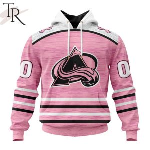 Personalized NHL Colorado Avalanche Special Pink Fight Breast Cancer Design Hoodie