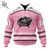 Personalized NHL Dallas Stars Special Pink Fight Breast Cancer Design Hoodie