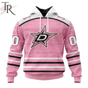 Personalized NHL Dallas Stars Special Pink Fight Breast Cancer Design Hoodie