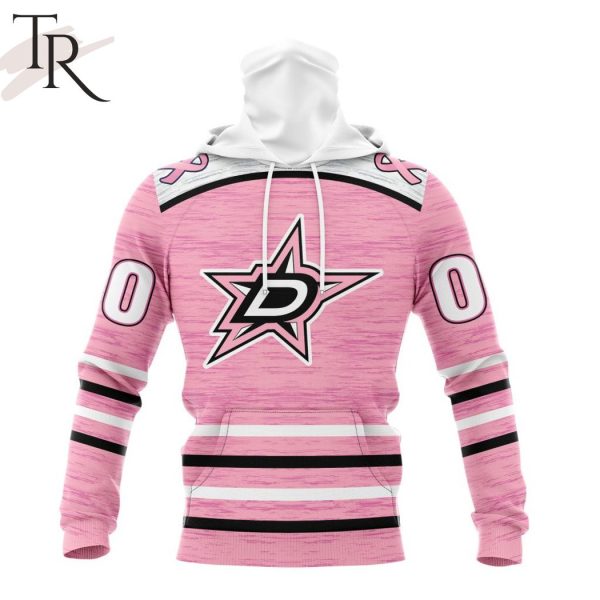 Personalized NHL Dallas Stars Special Pink Fight Breast Cancer Design Hoodie