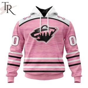 Personalized NHL Minnesota Wild Special Pink Fight Breast Cancer Design Hoodie
