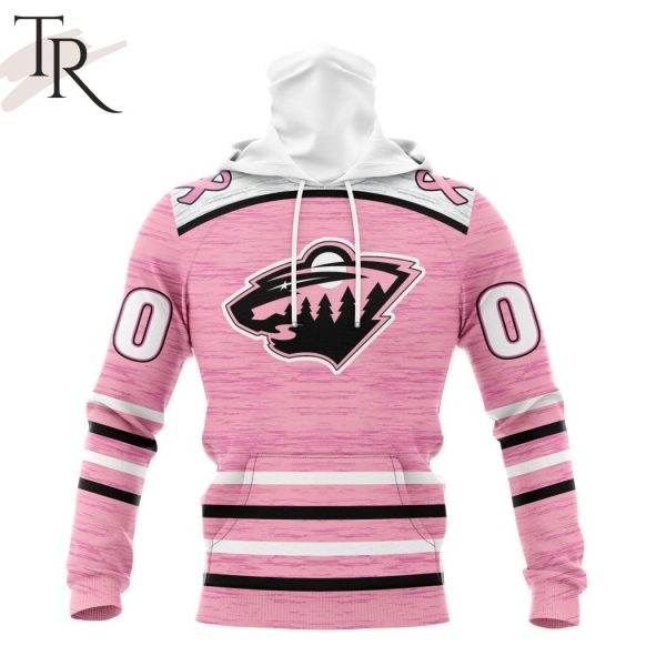 Personalized NHL Minnesota Wild Special Pink Fight Breast Cancer Design Hoodie