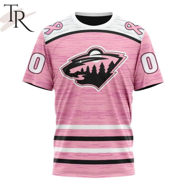 Personalized NHL Minnesota Wild Special Pink Fight Breast Cancer