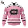 Personalized NHL Minnesota Wild Special Pink Fight Breast Cancer Design Hoodie