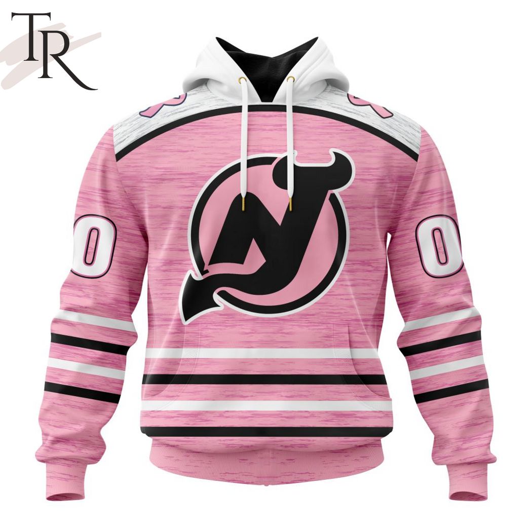 NHL New Jersey Devils Personalized Special Design I Pink I Can In October  We Wear Pink Breast Cancer Hoodie T Shirt - Growkoc