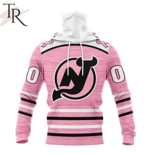 Personalized NHL New Jersey Devils Special Pink Fight Breast Cancer Design Hoodie