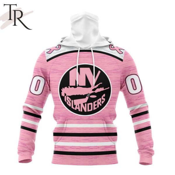 Personalized NHL New York Islanders Special Pink Fight Breast Cancer Design Hoodie