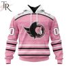 Personalized NHL New York Rangers Special Pink Fight Breast Cancer Design Hoodie