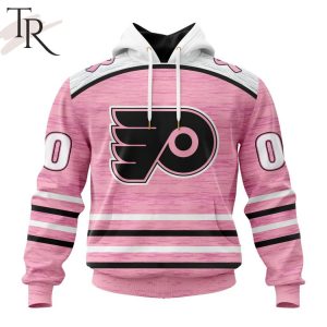 Personalized NHL Philadelphia Flyers Special Pink Fight Breast Cancer Design Hoodie