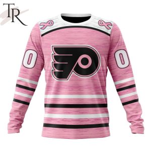 Personalized NHL Philadelphia Flyers Special Pink Fight Breast