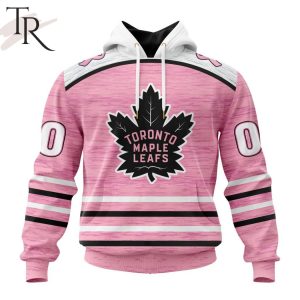 Personalized NHL Toronto Maple Leafs Special Pink Fight Breast Cancer Design Hoodie