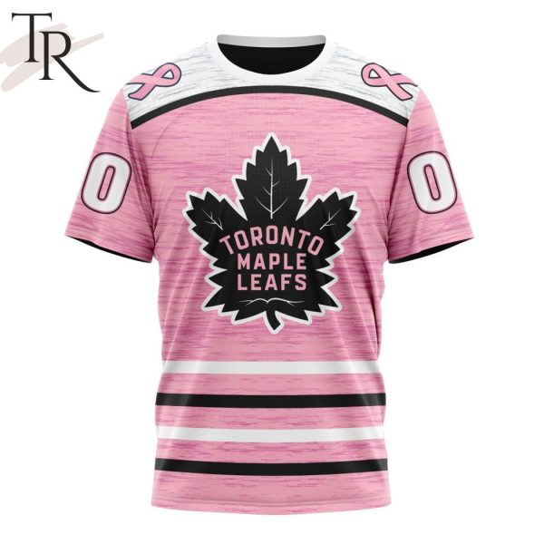 Personalized NHL Toronto Maple Leafs Special Pink Fight Breast Cancer Design Hoodie