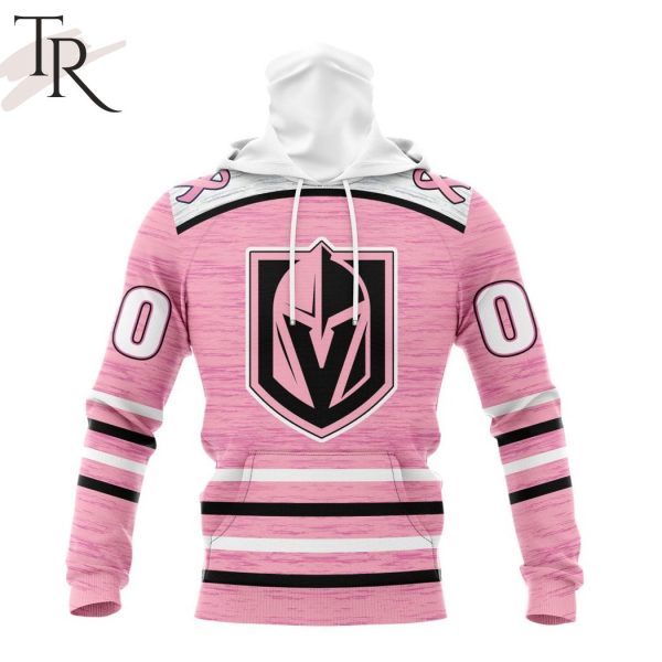 Personalized NHL Vegas Golden Knights Special Pink Fight Breast Cancer Design Hoodie