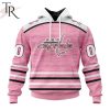 Personalized NHL Vegas Golden Knights Special Pink Fight Breast Cancer Design Hoodie